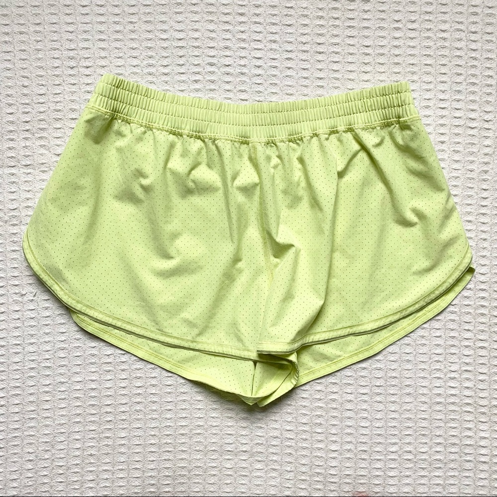 Lululemon neon yellow shorts size 12